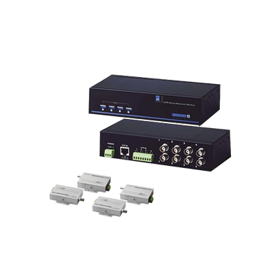 EPCOM TITANIUM -  KIT P/VIDEO ANALOGO INC. (1) TT104AR -RECEP D/VIDEO, (4) TT101AT -TRANSM D/VIDEO ACTIVO