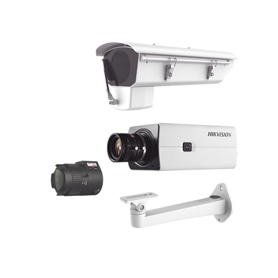 HIKVISION - Kit de Cámara IP con Gabinete para Cuartos Frios con Ventilador, Calefacción y Parabrisas Incluye Lente varifocal