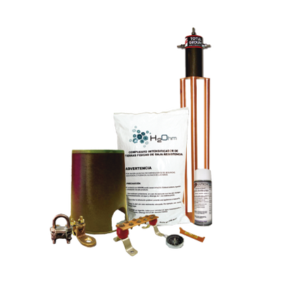 TOTAL GROUND - Kit de Tierra Física con Electrodo TG100AB y accesorios de instalación.