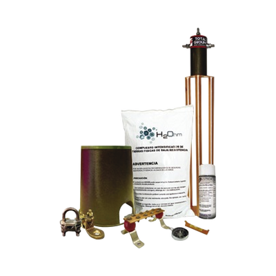 TOTAL GROUND - Kit de tierra física modelo TG45AB con Electrodo Magnetoactivo, capacidad: 45 AMP