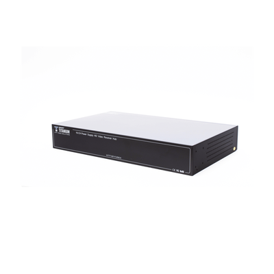 EPCOM TITANIUM - (SOLO RECEPTOR) TRANSCEPTOR ACTIVO DE 16 CANALES / VIDEO+PODER en un solo Cable UTP / 150 metros en 4K, 200 metros en 5 MP/ Envía 36 Vcc y Recibe 12 Vcc / TODO INCLUIDO PARA RACK / HD-TVI/CVI/AHD/CVBS / SIN RUIDO / INSTALACIÓN LIMPIA.