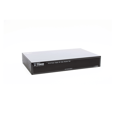 EPCOM TITANIUM - (SOLO RECEPTOR) TRANSCEPTOR ACTIVO DE 16 CANALES / VIDEO+PODER en un solo Cable UTP / 150 metros en 4K, 200 metros en 5 MP/ Envía 36 Vcc y Recibe 12 Vcc / TODO INCLUIDO PARA RACK / HD-TVI/CVI/AHD/CVBS / SIN RUIDO / INSTALACIÓN LIMPIA.
