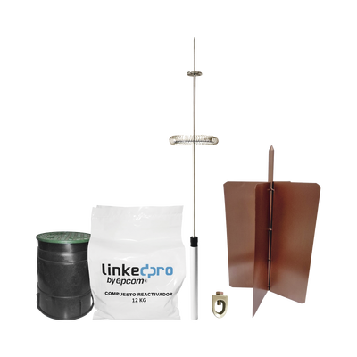 LINKEDPRO BY EPCOM - Kit pararrayo LinkedPro básico. Ideal para la protección de mástiles y postes.