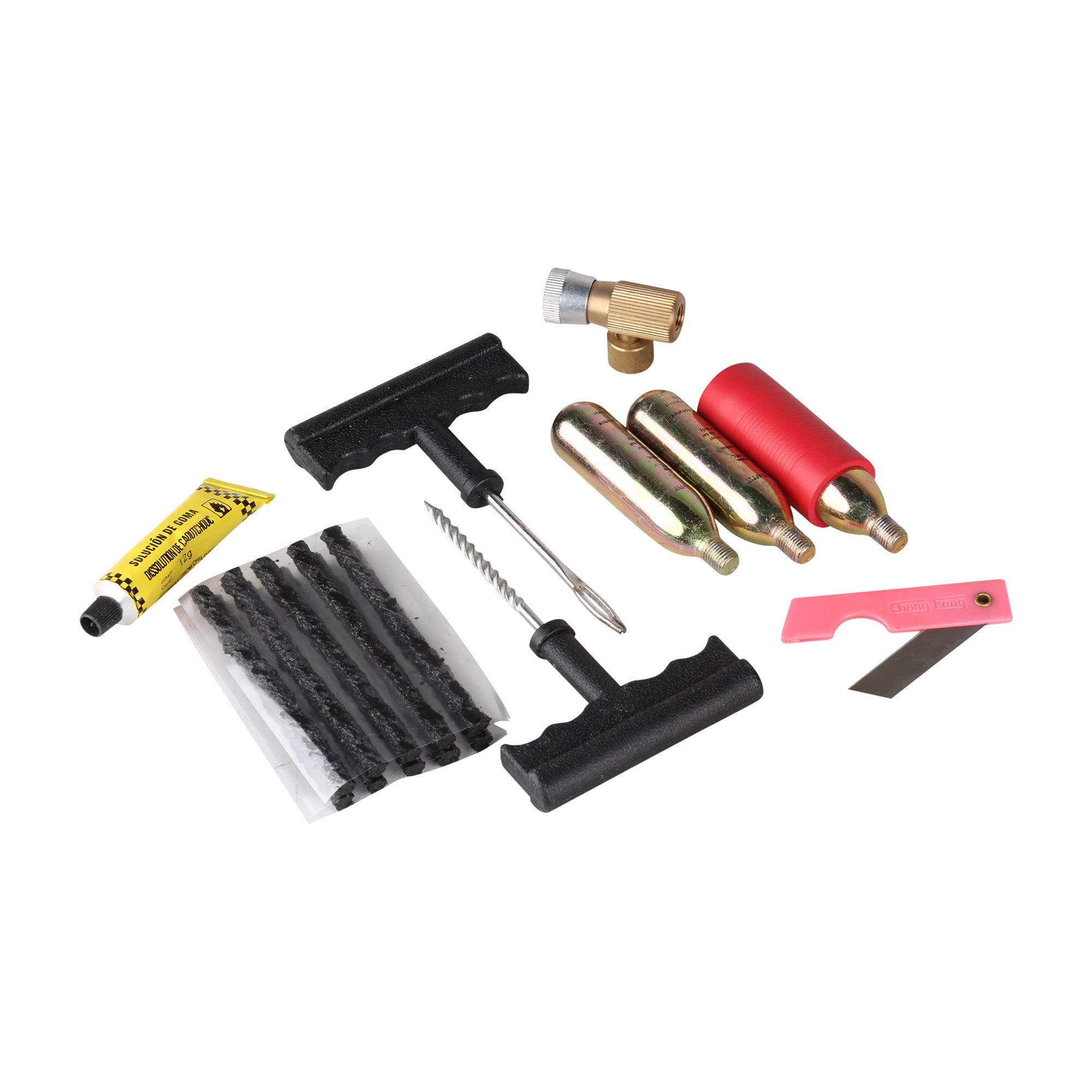 Kit reparación para llantas de moto