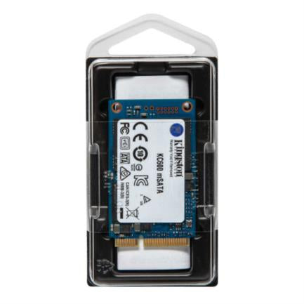 KINGSTON - Unidad de Estado Sólido SSD Kingston KC600 512GB MSATA3 NAND 3D TLC