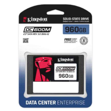 KINGSTON - Unidad de Estado Sólido SSD Kingston 960 GB DC600M SATA Enterprise 2.5" Uso Mixto