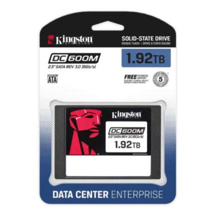 KINGSTON - Unidad de Estado Sólido SSD Kingston 1920 GB DC600M SATA Enterprise 2.5" Uso Mixto