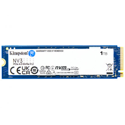 KINGSTON - Unidad de Estado Solido SSD Kingston SNV3S NVMe 1TB PCI Express 4.0 M.2