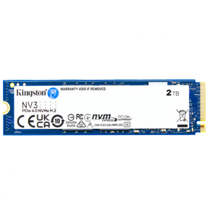 KINGSTON - Unidad de Estado Solido SSD Kingston SNV3S NVMe  2TB PCI Express 4.0 M.2