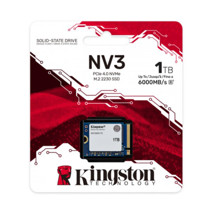 KINGSTON - Unidad de Estado Sólido SSD Kingston SNV3SM3/1T0 NVMe 1TB M.2 4000 MB/s Escritura 6000 MB/s PCI Express 4.0