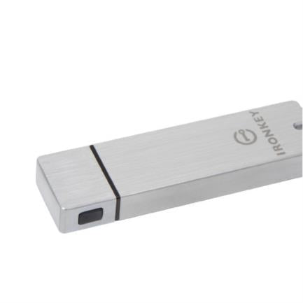 KINGSTON - Memoria USB Kingston IronKey S1000 Flash 32GB Encriptado Criptochip Integrado Color Plata