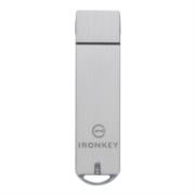 KINGSTON - Memoria USB Kingston IronKey S1000 Flash 32GB Encriptado Criptochip Integrado Color Plata