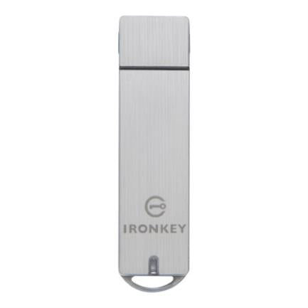 KINGSTON - Memoria USB Kingston IronKey S1000 Flash 32GB Encriptado Criptochip Integrado Color Plata