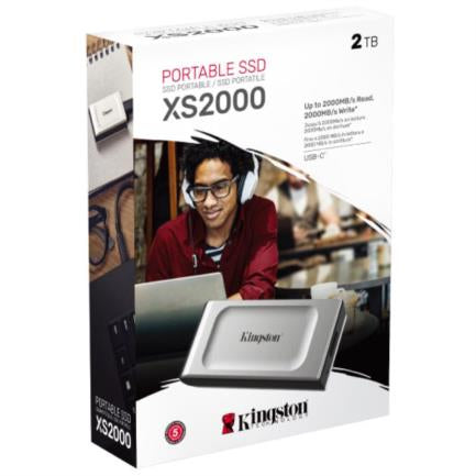KINGSTON - Unidad de Estado Sólido SSD Kingston XS2000 Externo 2TB Lectura/Escritura 2.000MB/seg