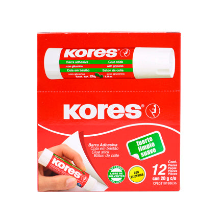 KORES - Lapiz adhesivo Kores 20 GR C/12