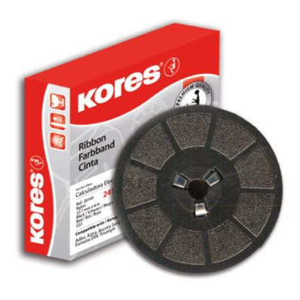 KORES - CINTA P/CALCULADORA KORES NEGRO-ROJO 3.5CMS DIAMETRO