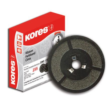 KORES - CINTA P/CALCULADORA KORES NEGRO-ROJO 3.0CMS DIAMETRO
