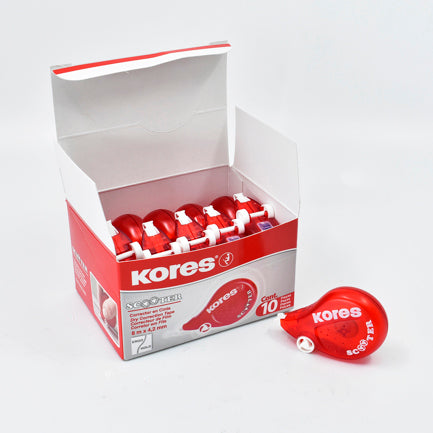 KORES - Corrector Kores Scooter Tipo Cinta 8m x 4.2mm C/10