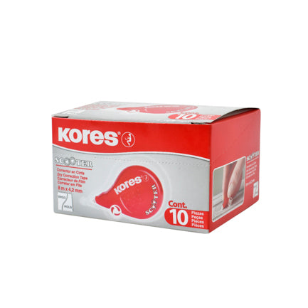 KORES - Corrector Kores Scooter Tipo Cinta 8m x 4.2mm C/10