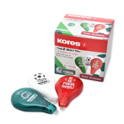 KORES - Corrector en cinta Kores 2 Way 8 m x 4.2 mm caja c/10 piezas Selección Mexicana