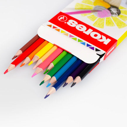 KORES - COLORES TRIANGULARES KORES 3MM ESTUCHE C/12