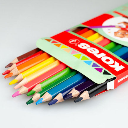 KORES - COLORES TRIANGULARES KORES JUMBO 5MM ESTUCHE C/12