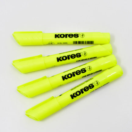 KORES - RESALTADOR KORES K-MARKER XH12 AMARILLO C/12