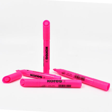 KORES - RESALTADOR KORES K-MARKER XH12 ROSA C/12