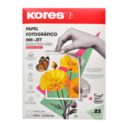 KORES - Papel Fotográfico Kores Tamaño Carta C/25 Hojas