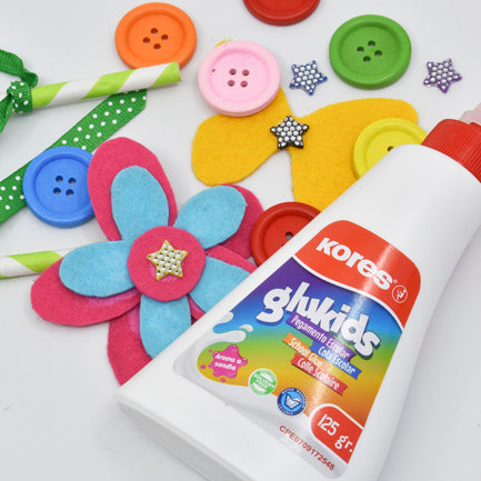 KORES - PEGAMENTO LIQUIDO  KORES BLANCO GLUKIDS 125GRS