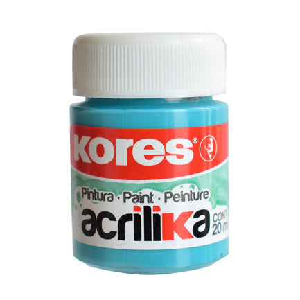 KORES - PINTURA ACRILICA KORES 20 ML TURQUESA C/12 BOTES