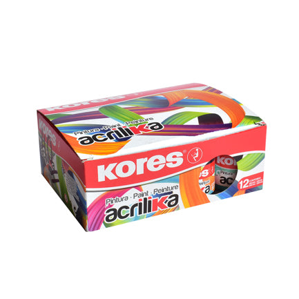 KORES - PINTURA ACRILICA KORES 20 ML VERDE C/12 BOTES