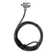 KLIP XTREME - Cable de seguridad Klip Xtreme con llave para laptop Bolt I KSD-330 Ranura rectangular estandar Largo 1.5 m Color Negro