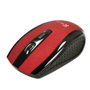 KLIP XTREME - Mouse inalambrico Klip Xtreme ergonomico Klever KMW-340RD 6 botones Conexion USB 2.4 GHz 1000/1200/1600 DPI Color Rojo