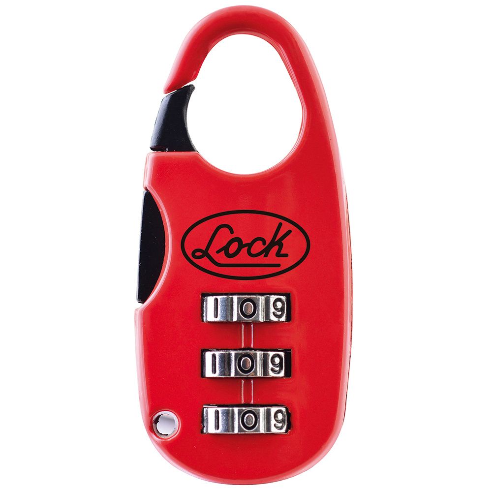 Lock - Candado cb m prog rojo 25mm