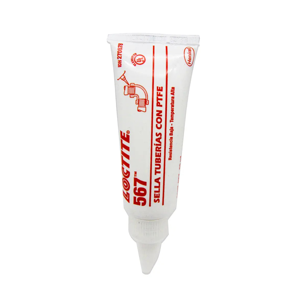 Sellador De Rosca C/Ptfe Alta Temp. Tubo 50 Ml (567-31)