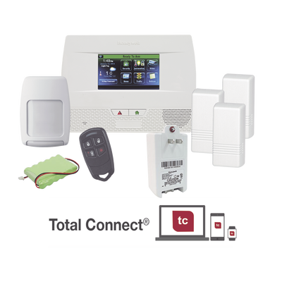 HONEYWELL HOME RESIDEO - Panel de Alarma Inalambrico Autocontenido con Pantalla Touch L5210, integrable a casa inteligente usando servicio de Total Connect