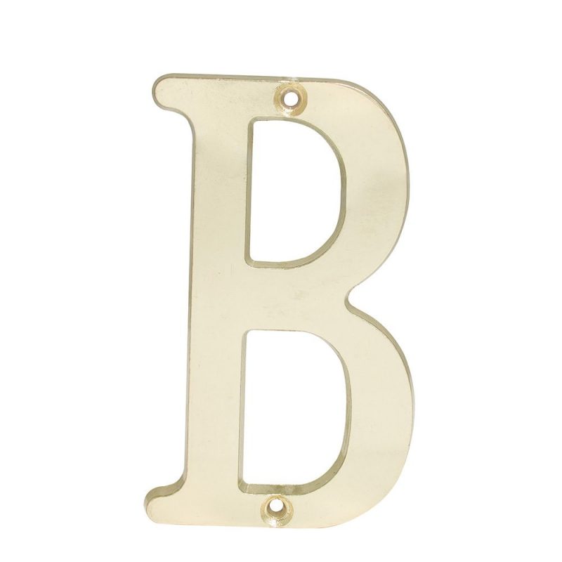 Lock - Letra B slim 4 in lat bri