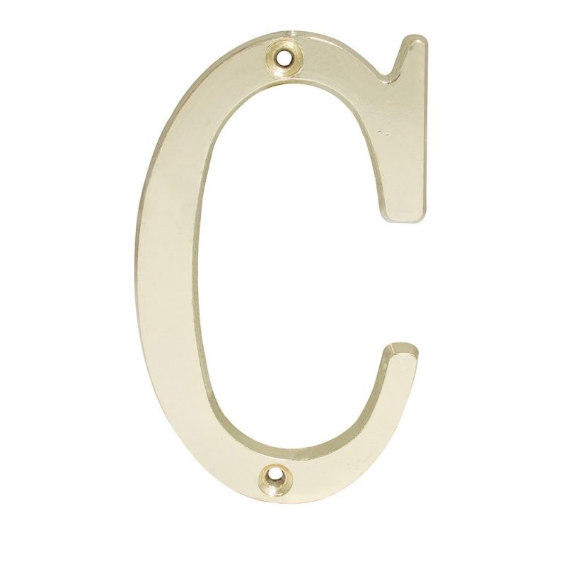 Lock - Letra C slim 4 in lat bri