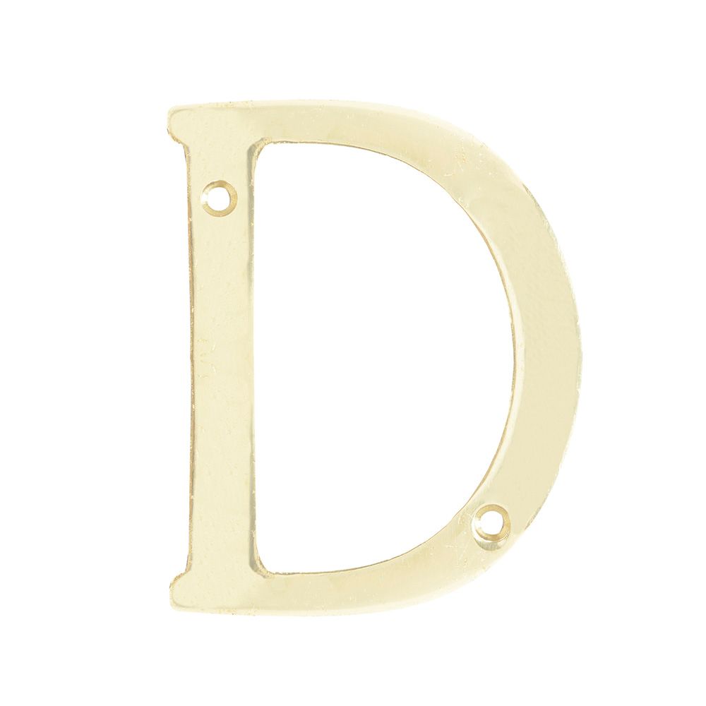 Lock - Letra D slim 4 in lat bri