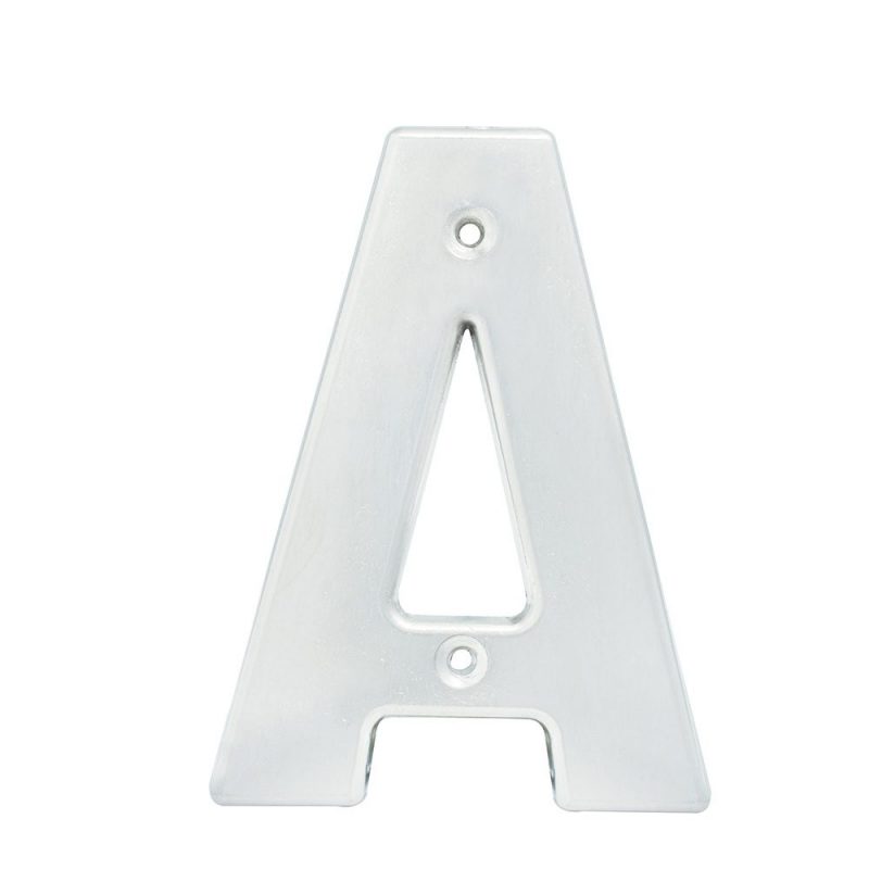 Lock - Letra A bold 4 in cromo satin