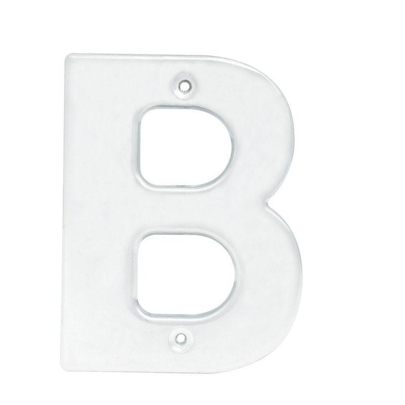 Lock - Letra B bold 4 in cromo satin