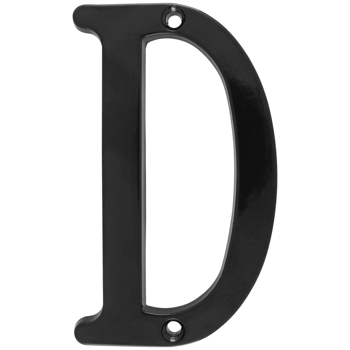 Lock - Letra D slim 4 in negro