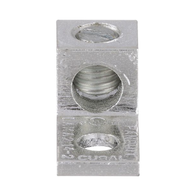 PANDUIT - Conector Mecánico de Aluminio, de Un Orificio 1/4" y Un Barril, para Cable de 14 a 2 AWG. 1 Pieza