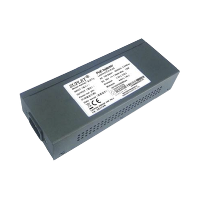 HIKVISION - Inyector Super Hi-PoE / 55 Vcc / 75 Watts / Para Domos HIKVISION PTZ / IP (-AE / DE) / Soporta 802.3 af / at