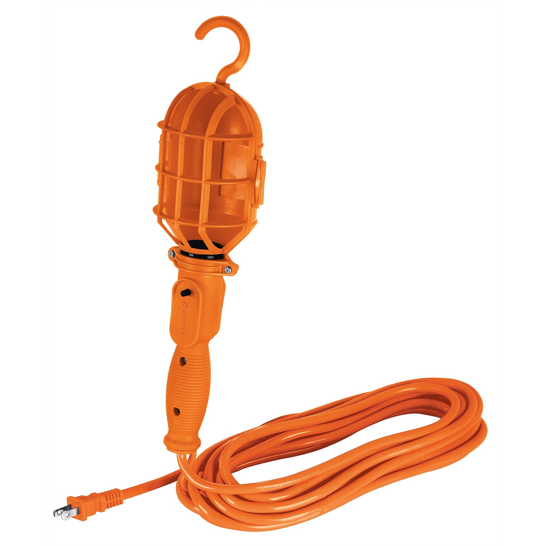 Lampara de taller con canastilla metalica 7.5 m, Volteck