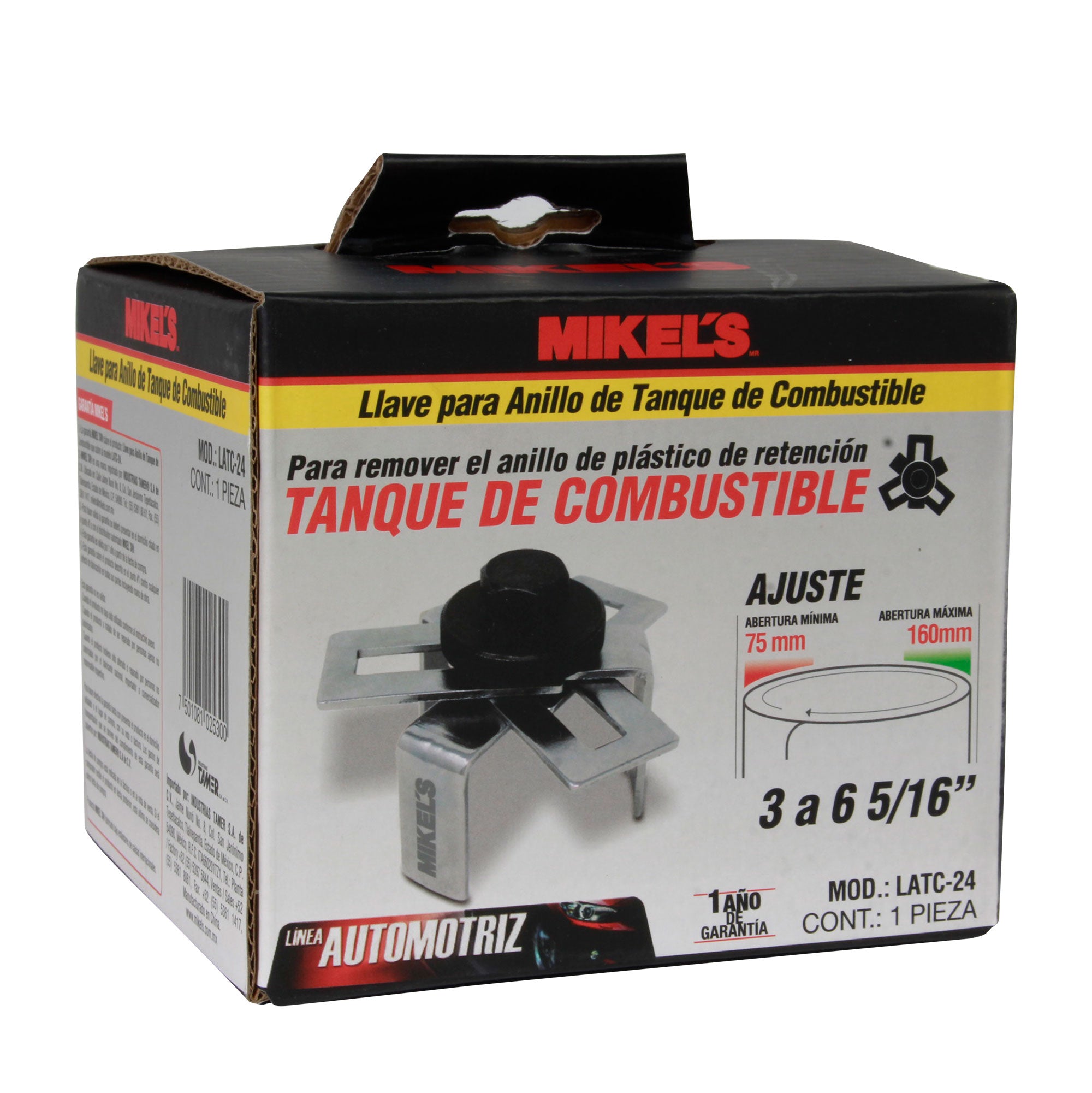 Llave para anillo de tanque de combustible