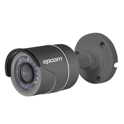 EPCOM - Bullet TURBOHD 720p / METÁLICA / Híbrida / Gran Cobertura / Lente 3.6 mm / IR Inteligente 20 mts / Exterior IP66