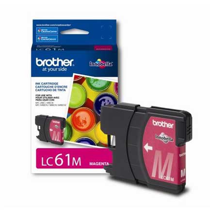 BROTHER - Tinta Brother LC61M Rendimiento 325 Páginas MFC6490 Color Magenta