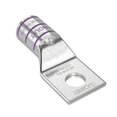 PANDUIT - Zapata de Compresión de Cobre con Orificio 3/8", para Cable 4/0 AWG. 1 Piezas